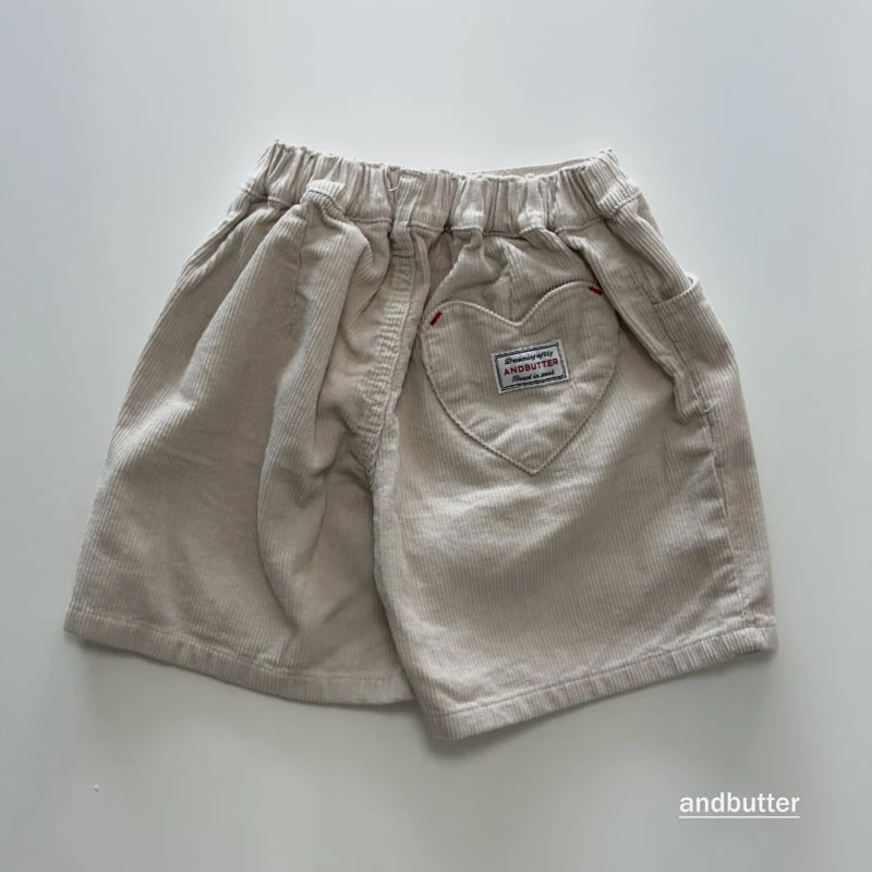 Andbutter - Korean Children Fashion - #magicofchildhood - Corduroy Heart Pants - 6