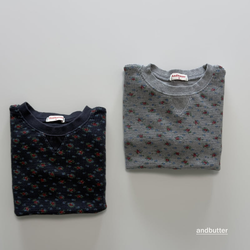 Andbutter - Korean Children Fashion - #magicofchildhood - Cozy Flower Tee - 5