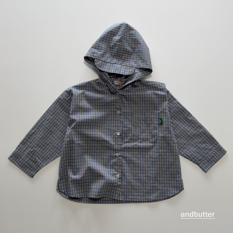 Andbutter - Korean Children Fashion - #littlefashionista - Cap Hood Shirt - 4