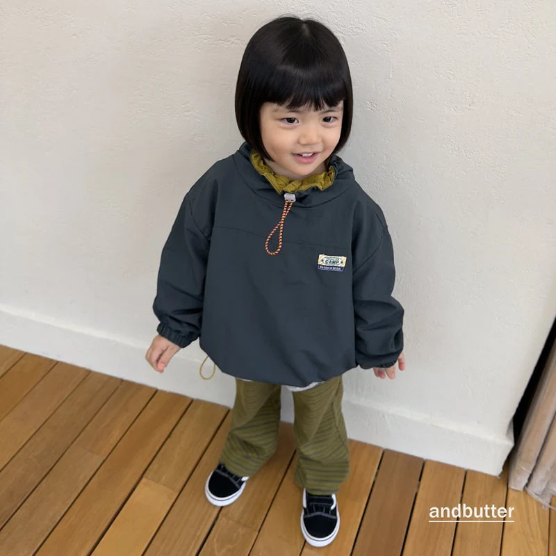Andbutter - Korean Children Fashion - #minifashionista - Color Neck Anorak - 12