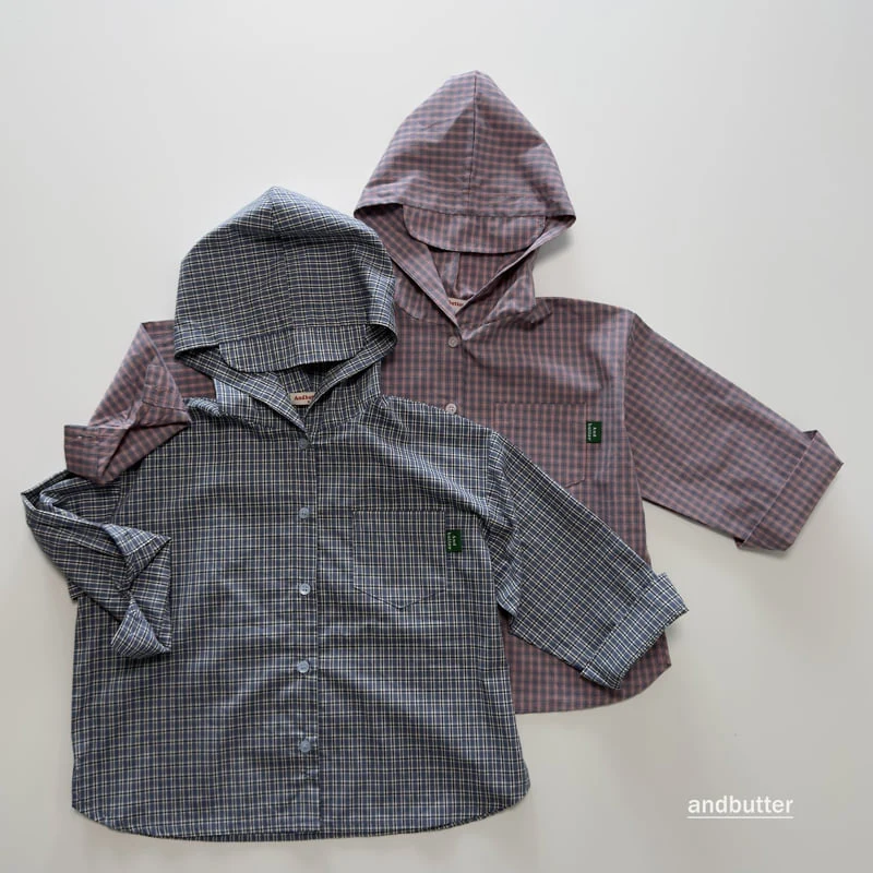 Andbutter - Korean Children Fashion - #minifashionista - Cap Hood Shirt - 5