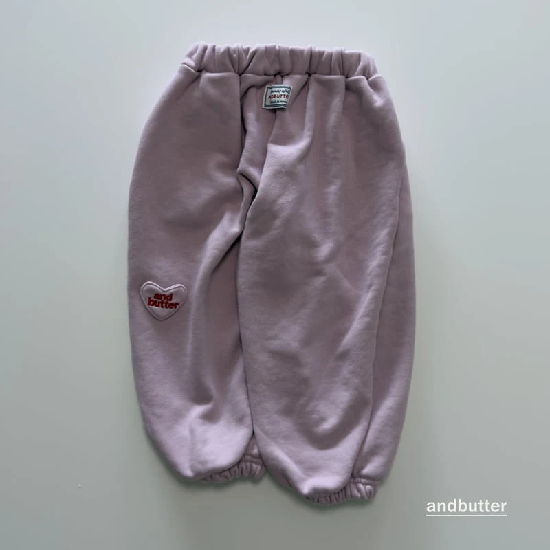 Andbutter - Korean Children Fashion - #prettylittlegirls - Mini Heart Jogger Pants - 7