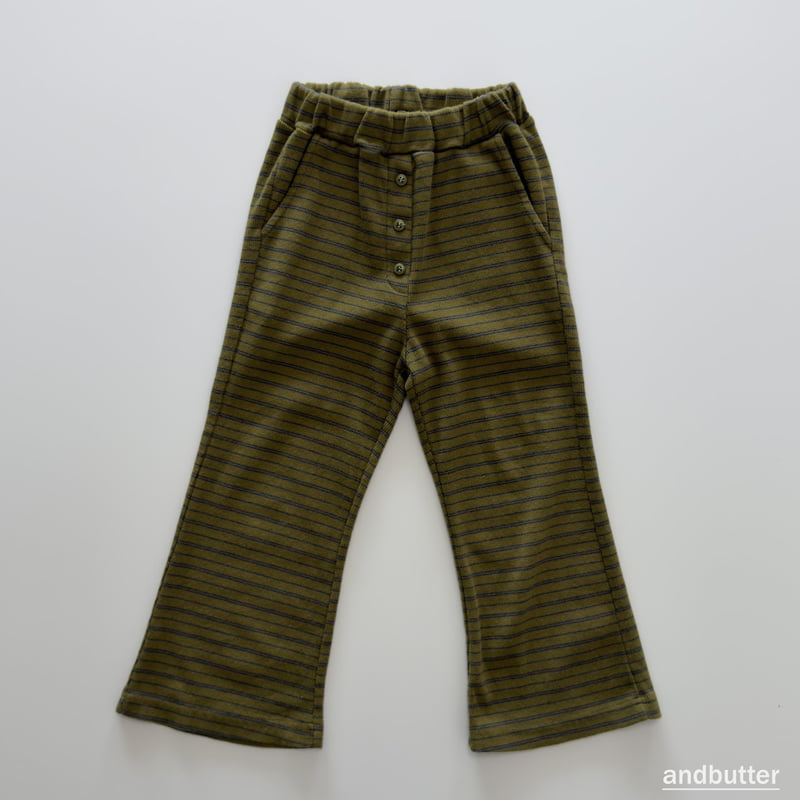 Andbutter - Korean Children Fashion - #prettylittlegirls - Button Flare Pants - 3