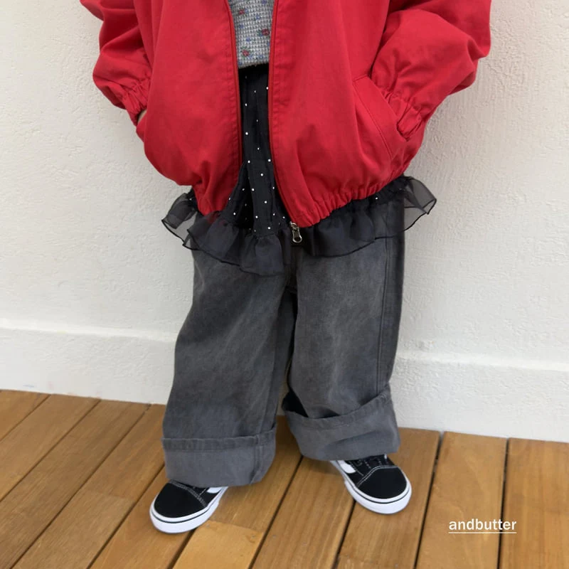 Andbutter - Korean Children Fashion - #prettylittlegirls - Slub Pigment Pants - 10