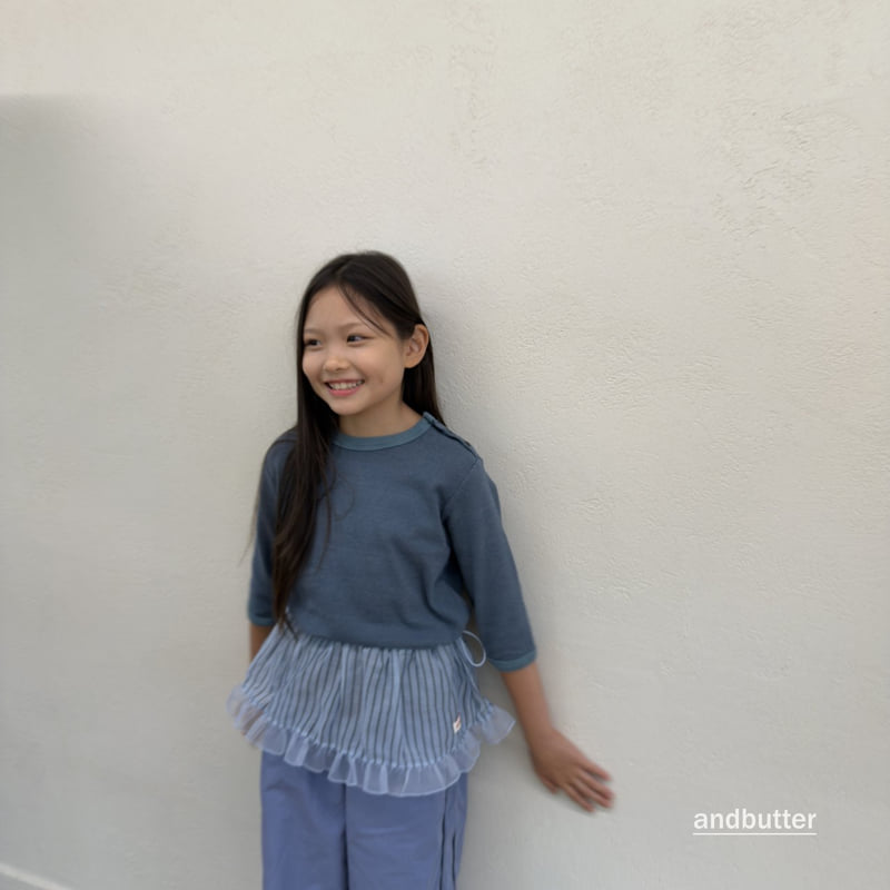 Andbutter - Korean Children Fashion - #stylishchildhood - String Striped Skirt - 8