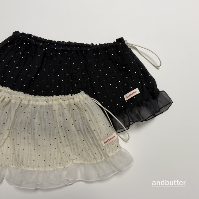 Andbutter - Korean Children Fashion - #todddlerfashion - Wrinkle Dot Skirt - 5