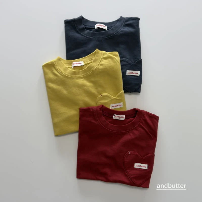 Andbutter - Korean Children Fashion - #todddlerfashion - Autumn Pocket Tee