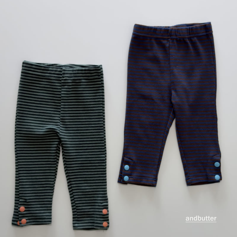 Andbutter - Korean Children Fashion - #todddlerfashion - Button Leggings - 3