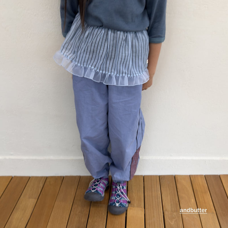 Andbutter - Korean Children Fashion - #toddlerclothing - String Striped Skirt - 7