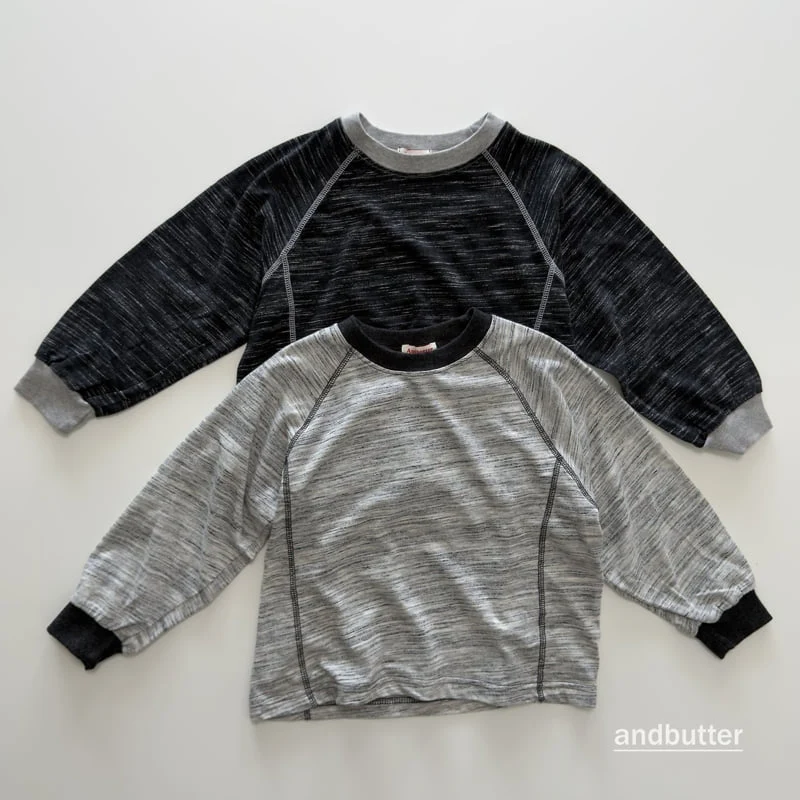 Andbutter - Korean Children Fashion - #toddlerclothing - Paint Splash Line Tee