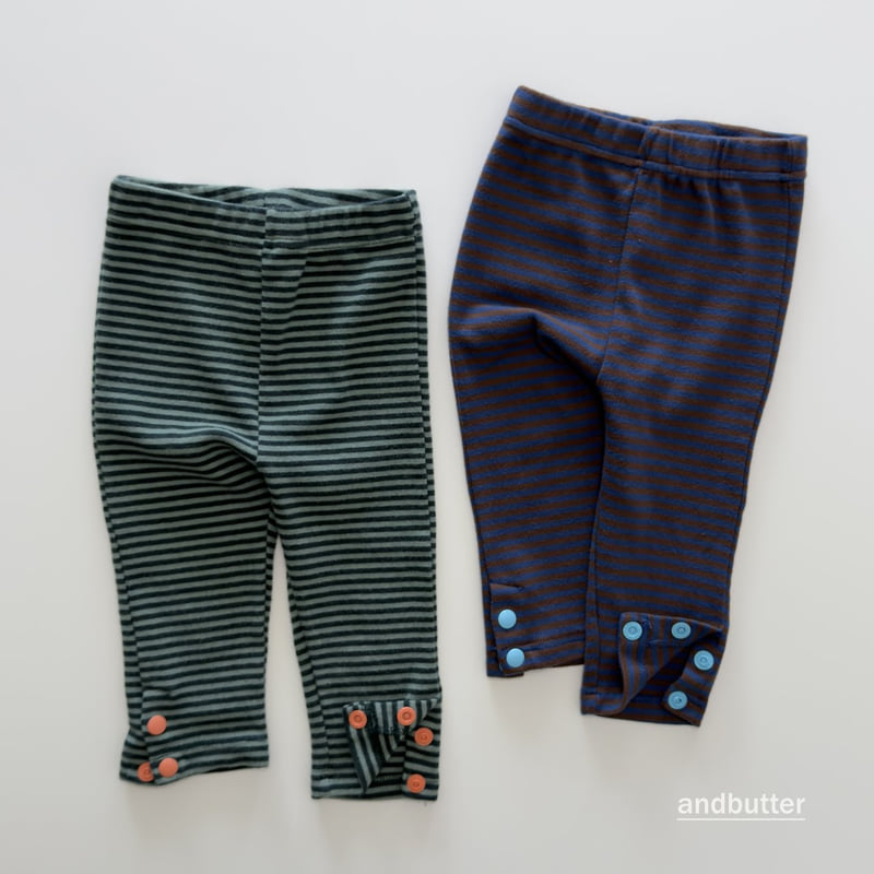Andbutter - Korean Children Fashion - #todddlerfashion - Button Leggings - 4