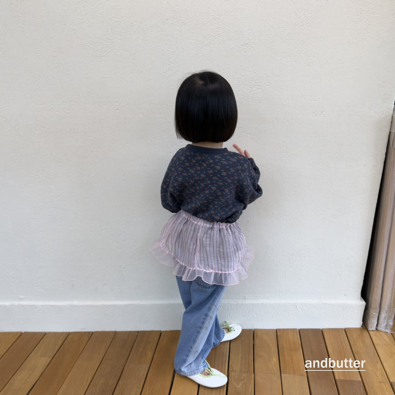 Andbutter - Korean Children Fashion - #toddlerclothing - Cozy Flower Tee - 9