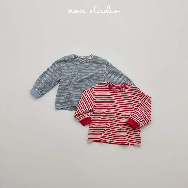 Aou Studio - Korean Baby Fashion - #babyboutique - Double Stripe Tee