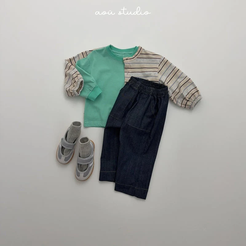 Aou Studio - Korean Baby Fashion - #babyboutiqueclothing - Fog Fatigue Pants - 7