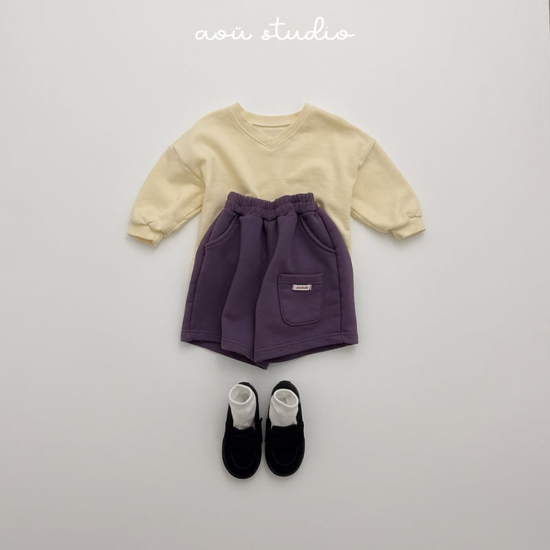 Aou Studio - Korean Baby Fashion - #babyclothing - Benny V-Neck Sweatshirt - 11