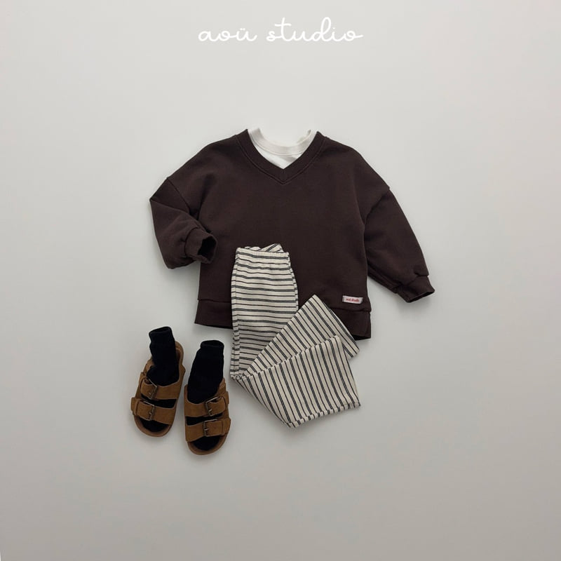 Aou Studio - Korean Baby Fashion - #babyfashion - Benny V-Neck Sweatshirt - 12