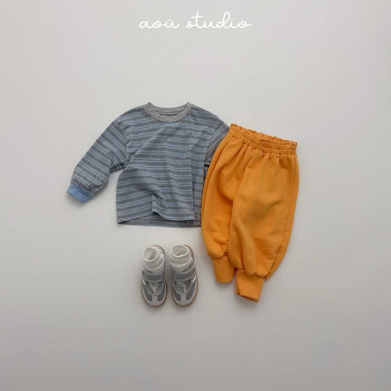 Aou Studio - Korean Baby Fashion - #babyootd - Double Stripe Tee - 9