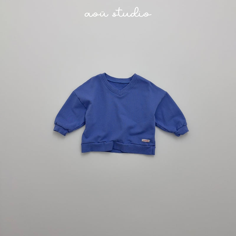 Aou Studio - Korean Baby Fashion - #babyoutfit - Benny V-Neck Sweatshirt - 3