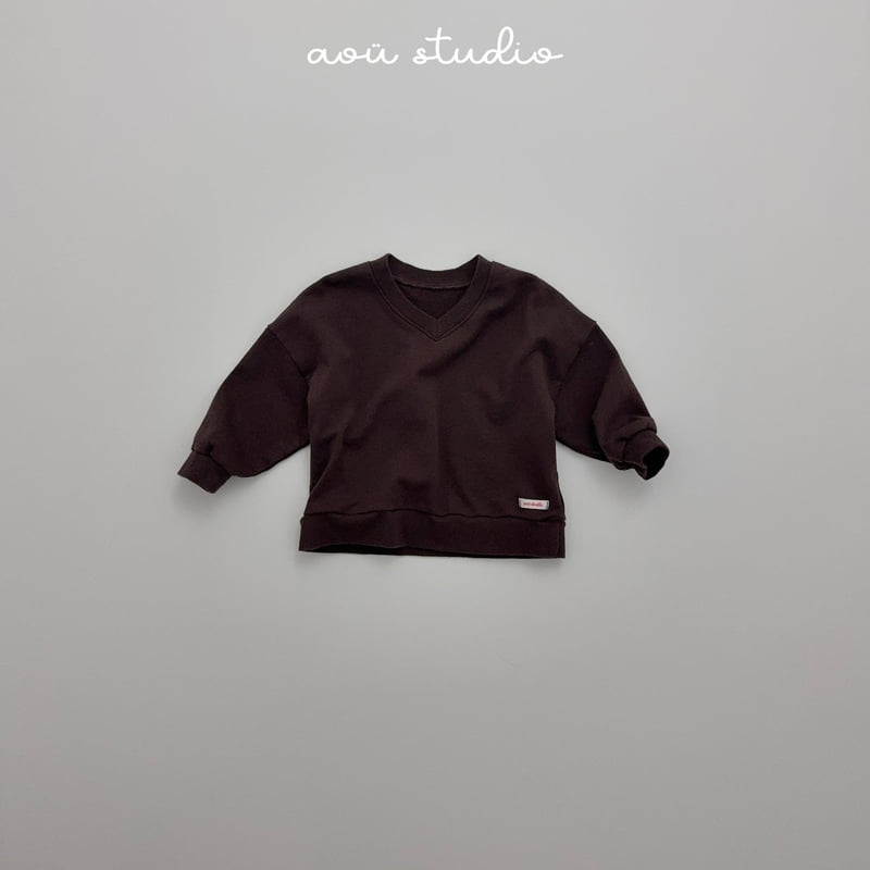 Aou Studio - Korean Baby Fashion - #babyoutfit - Benny V-Neck Sweatshirt - 4
