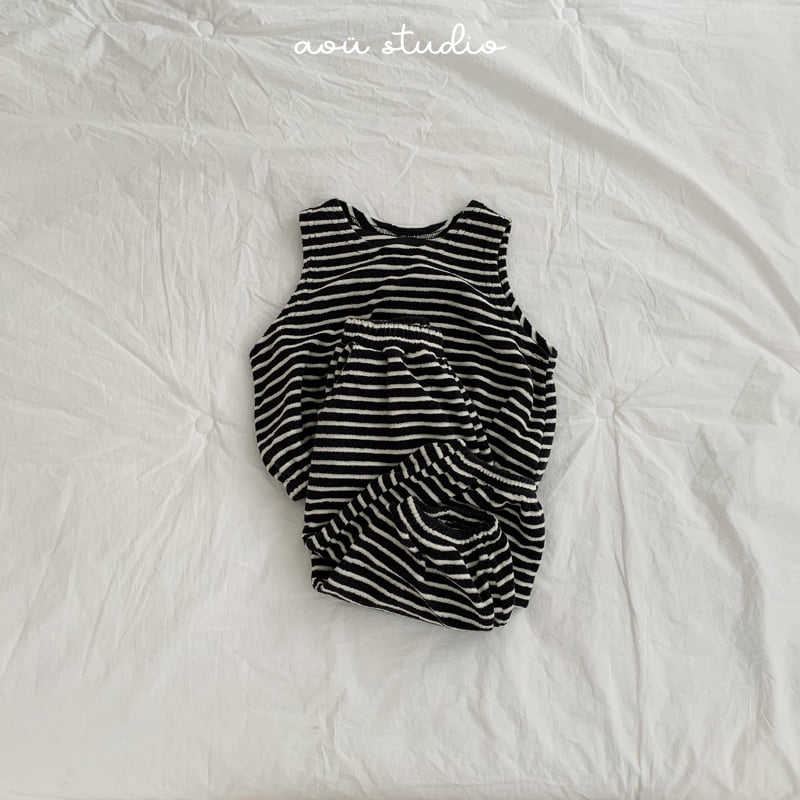 Aou Studio - Korean Baby Fashion - #babyoutfit - Como Sleeveless Top - 11