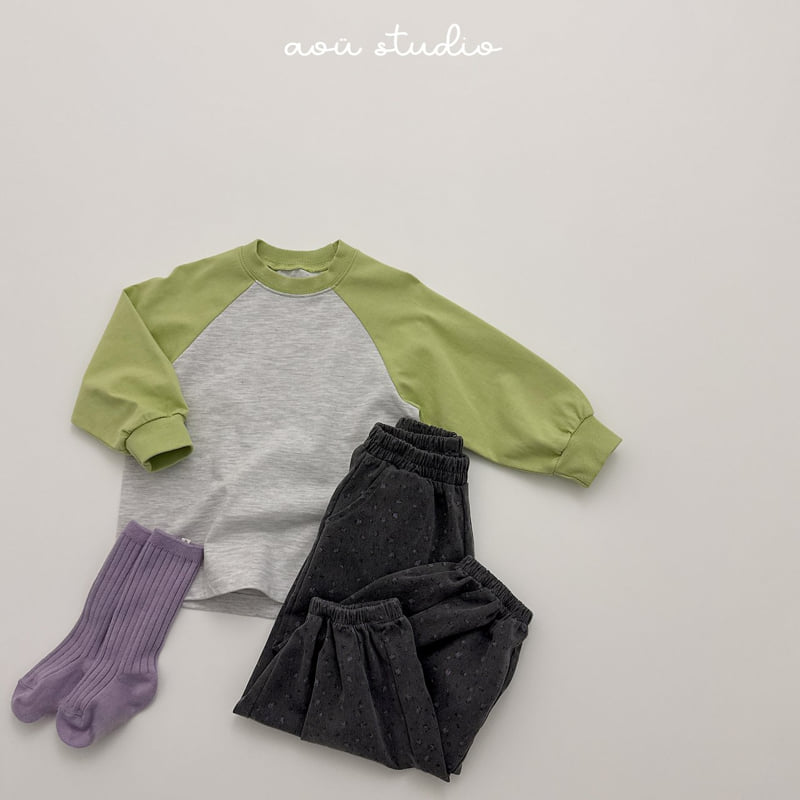 Aou Studio - Korean Baby Fashion - #babyoutfit - Steady Raglan Tee - 4