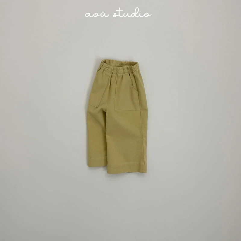 Aou Studio - Korean Baby Fashion - #onlinebabyboutique - Fog Fatigue Pants - 3