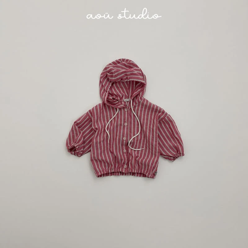 Aou Studio - Korean Baby Fashion - #onlinebabyshop - Bonbon Button Hoodie - 2