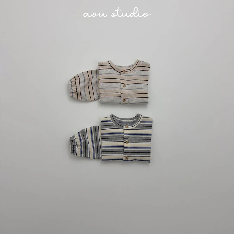 Aou Studio - Korean Baby Fashion - #onlinebabyshop - Natural Cardigan - 11