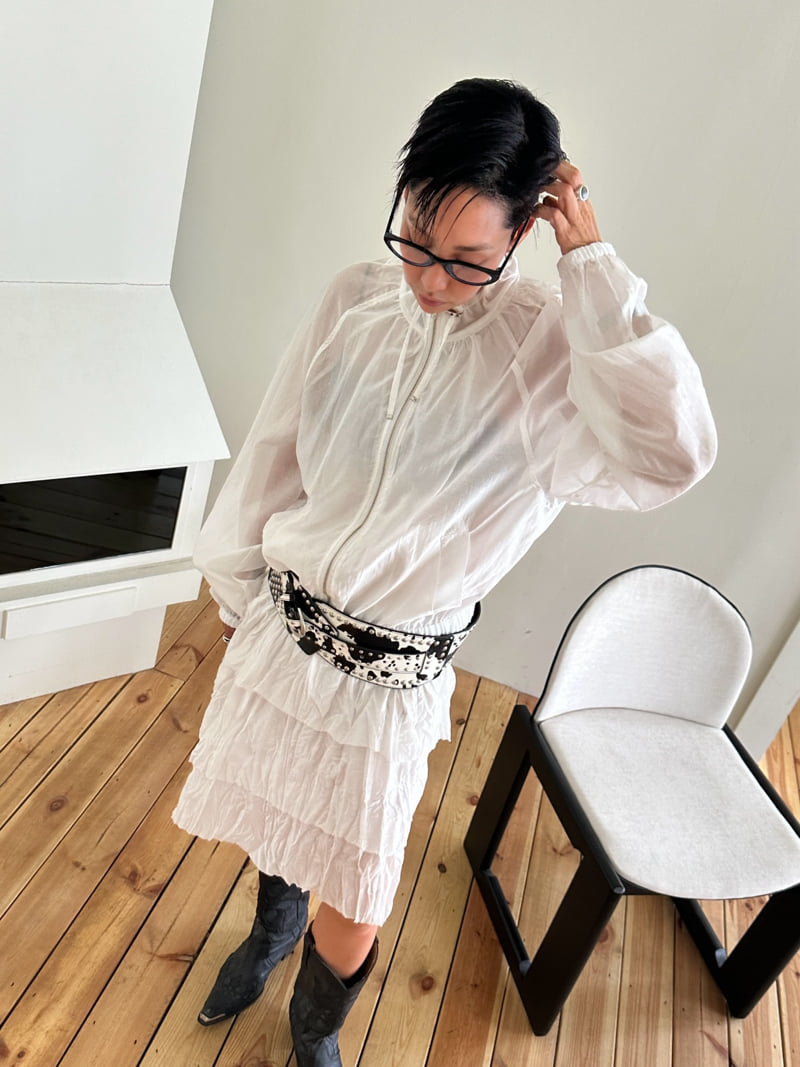 Auver_Fit - Korean Women Fashion - #momslook - Wrinkle Tiered Skirt - 5