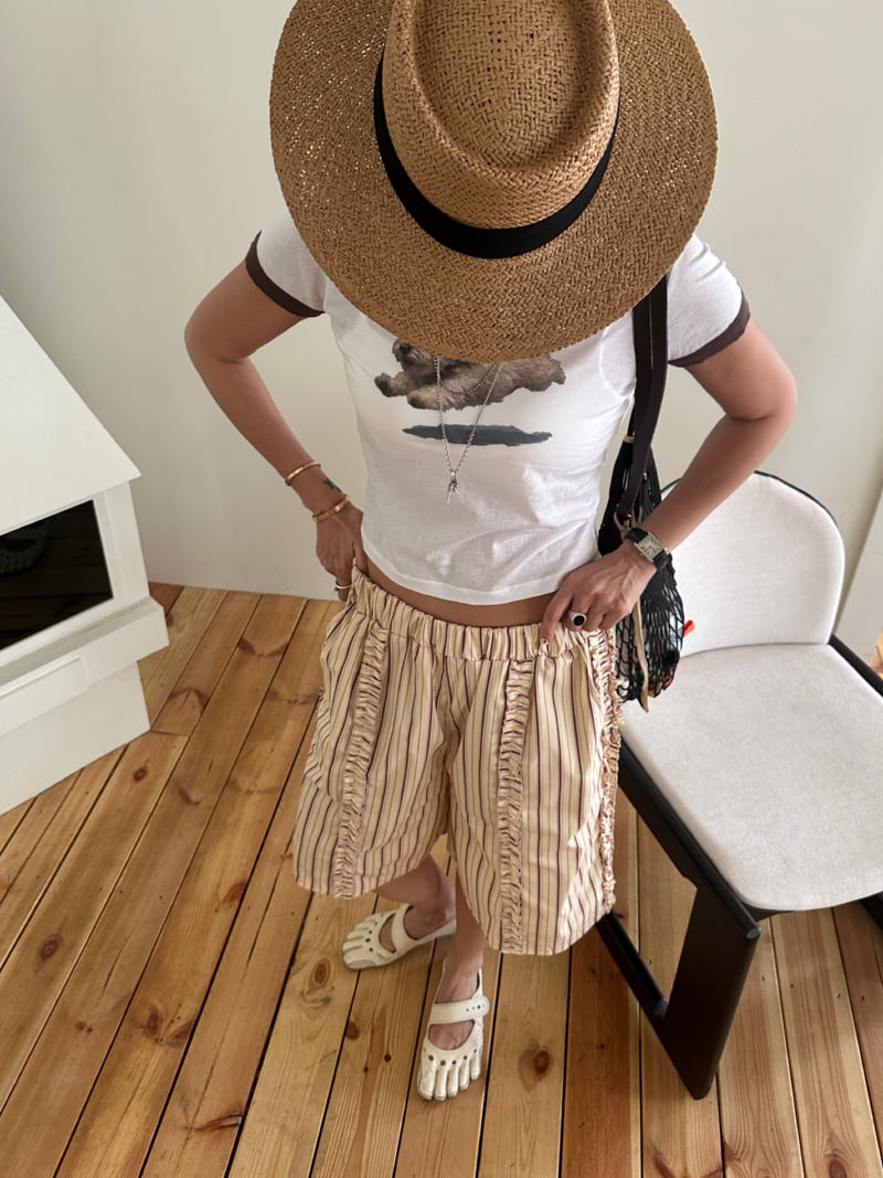 Auver_Fit - Korean Women Fashion - #thatsdarling - Puppy Ringer Tee - 2