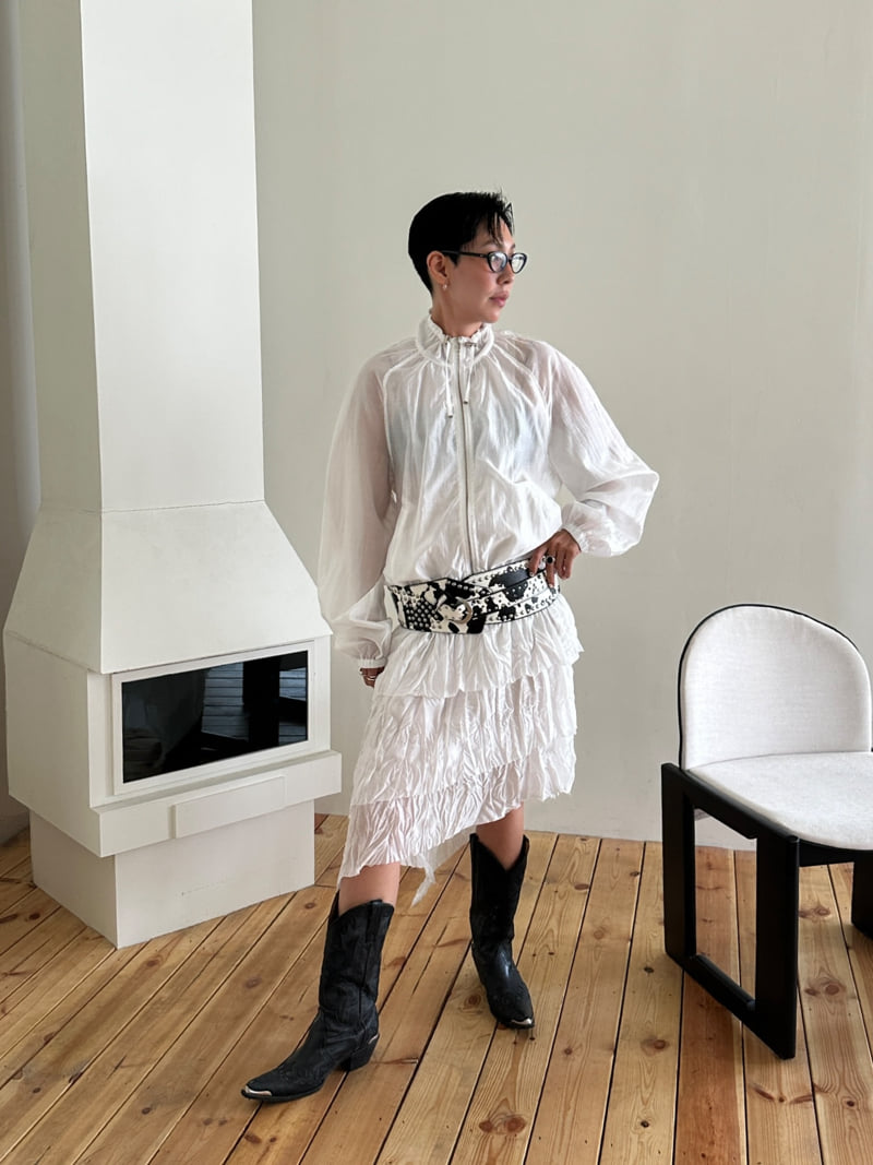 Auver_Fit - Korean Women Fashion - #thatsdarling - Wrinkle Tiered Skirt - 4