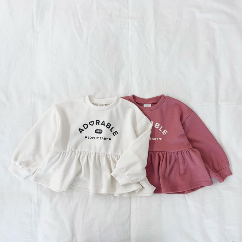 Bayvely - Korean Children Fashion - #Kfashion4kids - Lovely Frill Sweatshirt