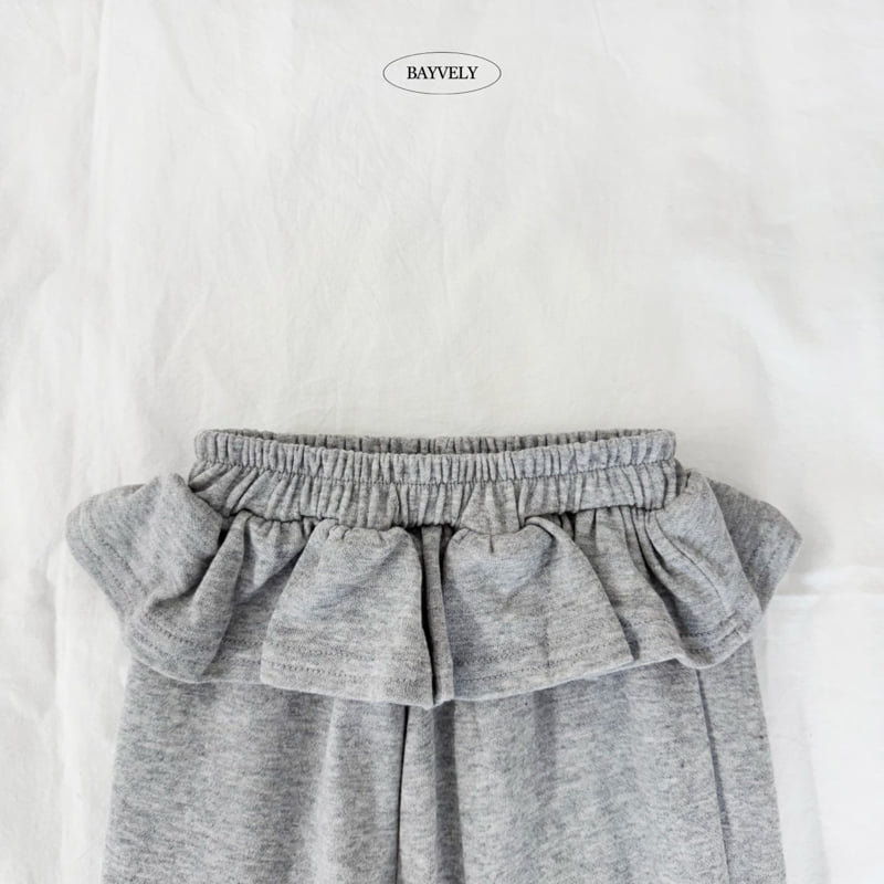 Bayvely - Korean Children Fashion - #Kfashion4kids - Angel Frill Jogger Pants - 2