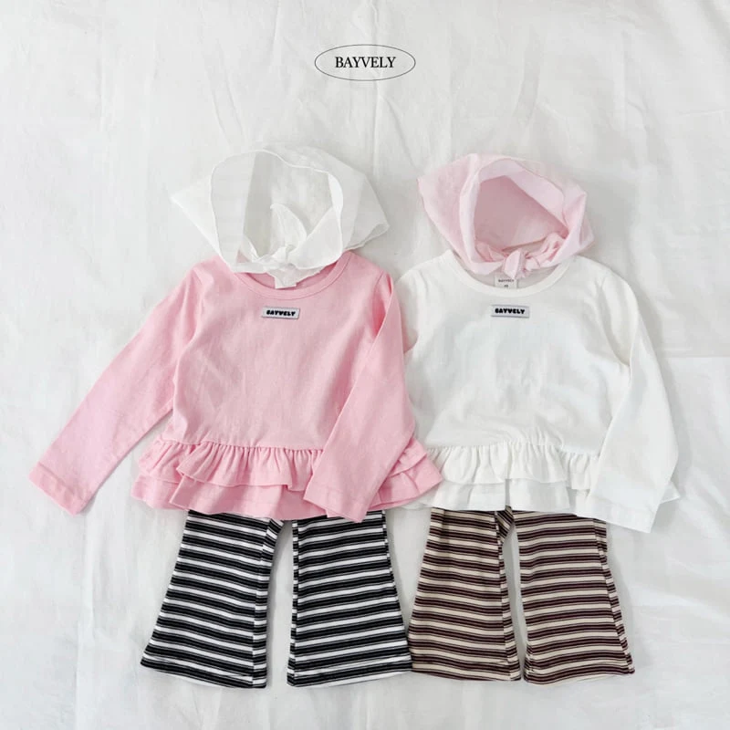 Bayvely - Korean Children Fashion - #childofig - Tiered Frill Tee - 6