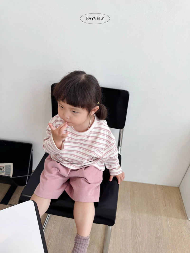 Bayvely - Korean Children Fashion - #childofig - Basic & Striped Tee - 11