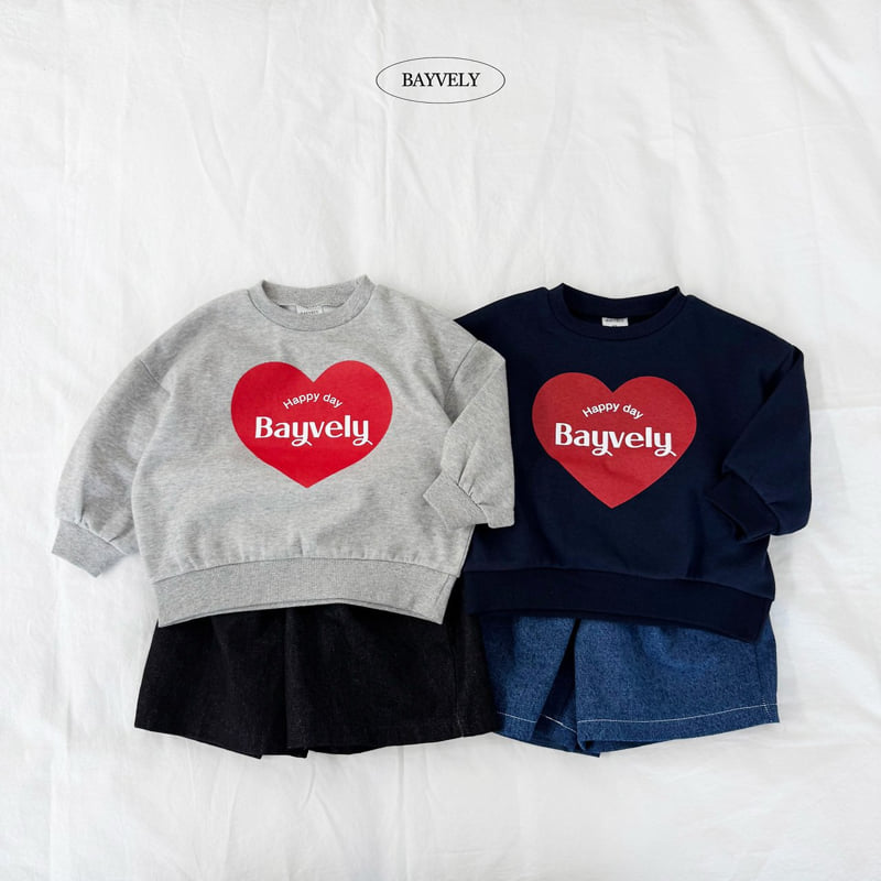 Bayvely - Korean Children Fashion - #childofig - Heart Sweatshirt - 4