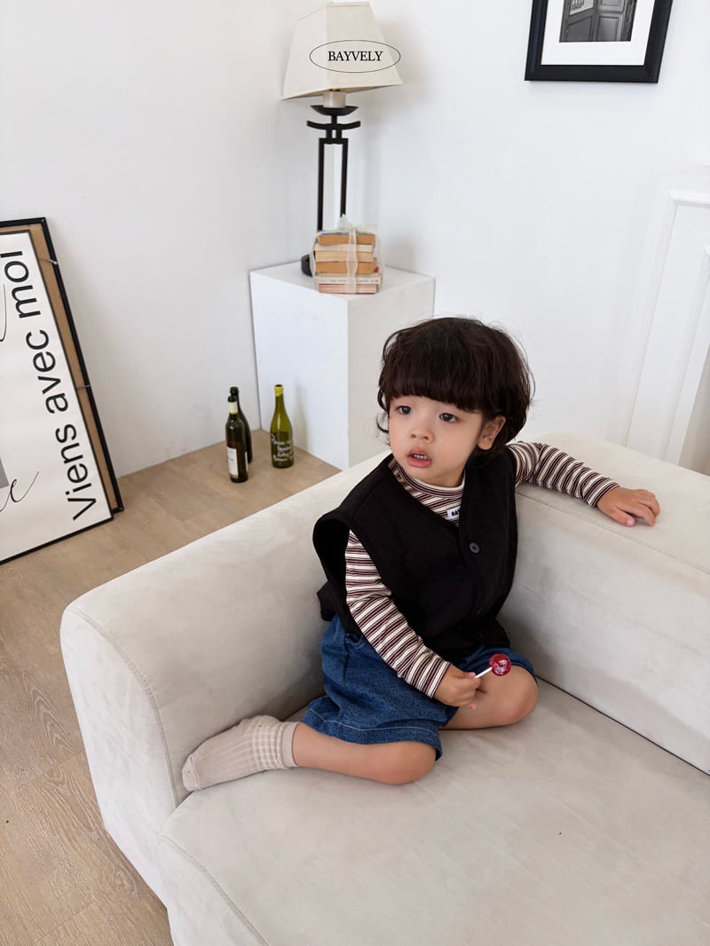 Bayvely - Korean Children Fashion - #childrensboutique - Diamond Knit Vest - 7
