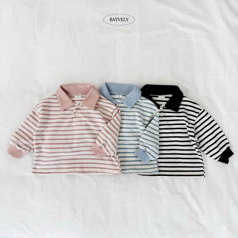 Bayvely - Korean Children Fashion - #childrensboutique - Sweet Collar Tee