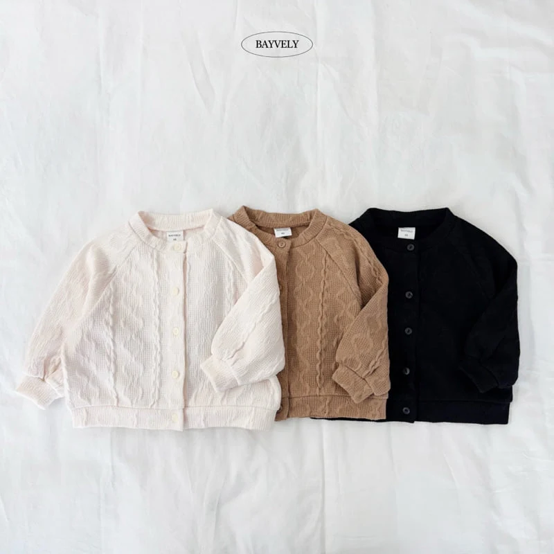 Bayvely - Korean Children Fashion - #designkidswear - Cable Knit Cardigan