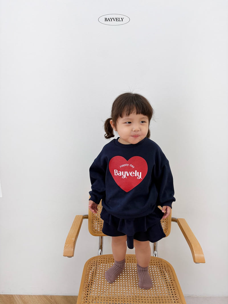 Bayvely - Korean Children Fashion - #discoveringself - Heart Sweatshirt - 6