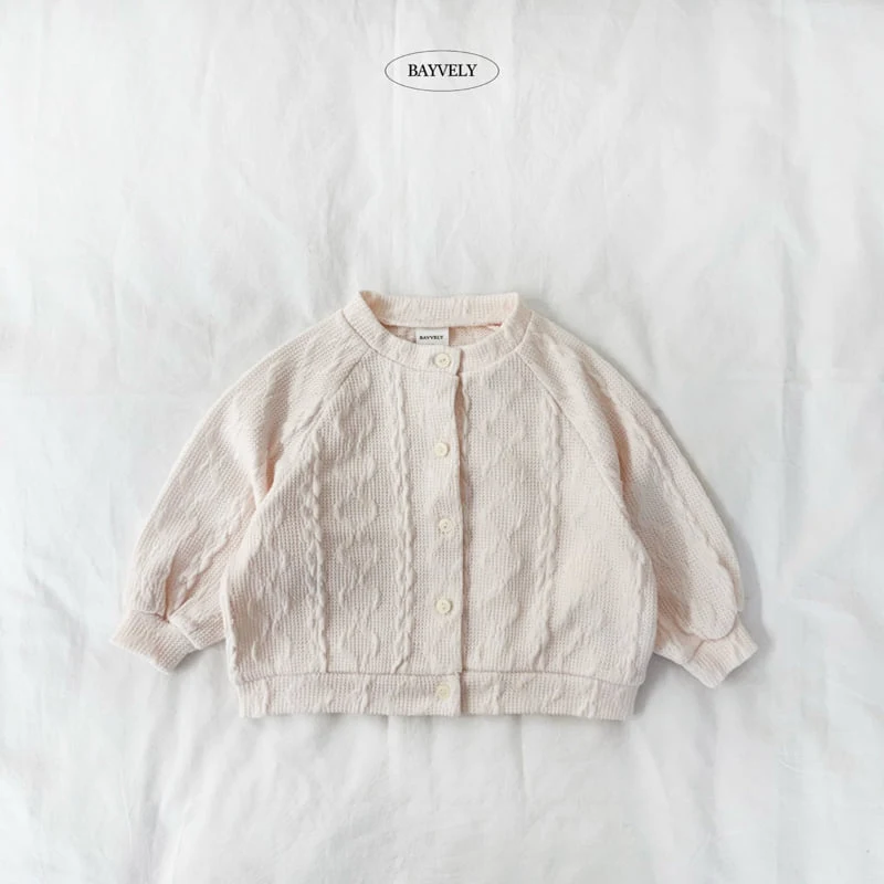 Bayvely - Korean Children Fashion - #discoveringself - Cable Knit Cardigan - 2