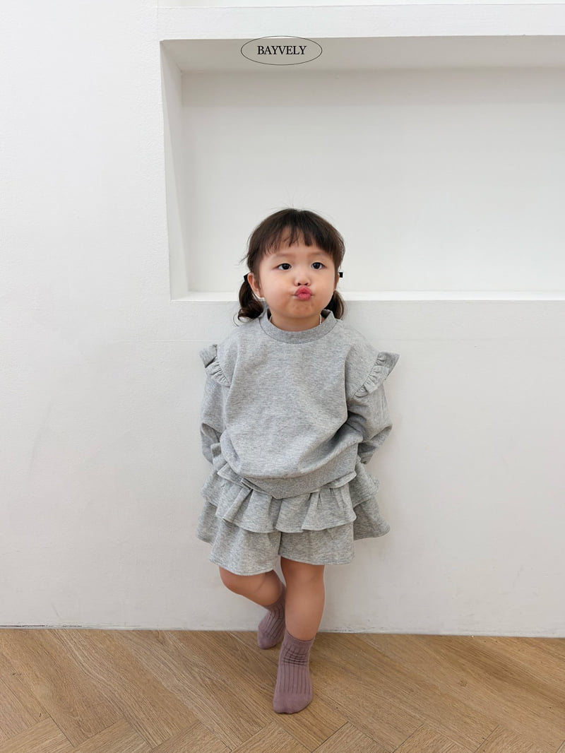Bayvely - Korean Children Fashion - #fashionkids - Wing Frill Sweatshirt - 11
