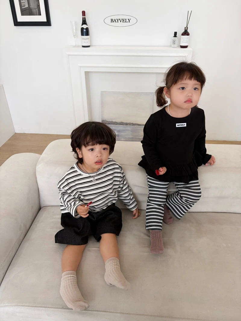 Bayvely - Korean Children Fashion - #fashionkids - Tiered Frill Tee - 10