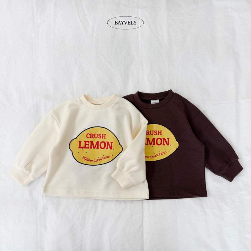 Bayvely - Korean Children Fashion - #fashionkids - Lemon Sweatshirt