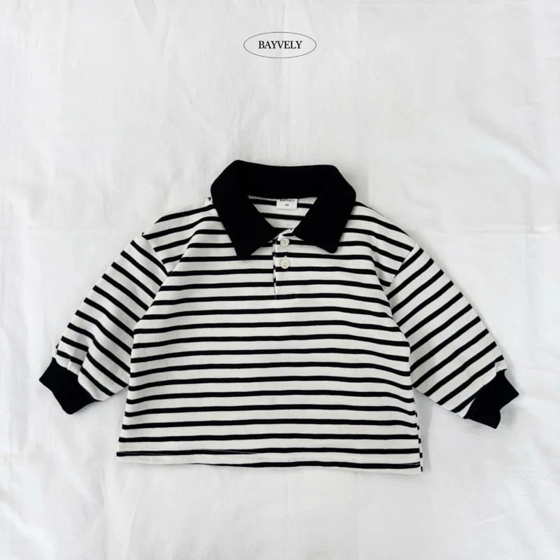 Bayvely - Korean Children Fashion - #kidsshorts - Sweet Collar Tee - 5