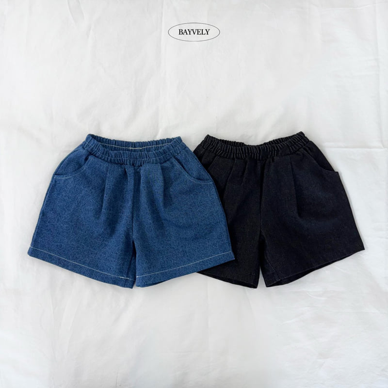 Bayvely - Korean Children Fashion - #kidsstore - Denim Bermuda Pants