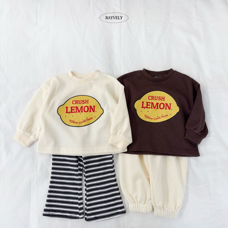 Bayvely - Korean Children Fashion - #kidsstore - Lemon Sweatshirt - 4