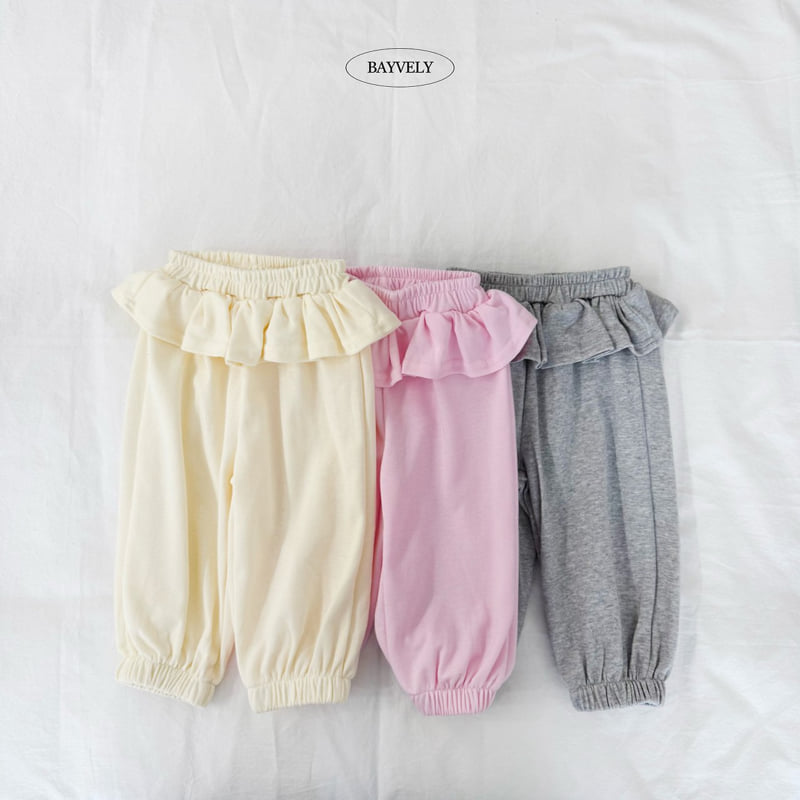 Bayvely - Korean Children Fashion - #kidzfashiontrend - Angel Frill Jogger Pants