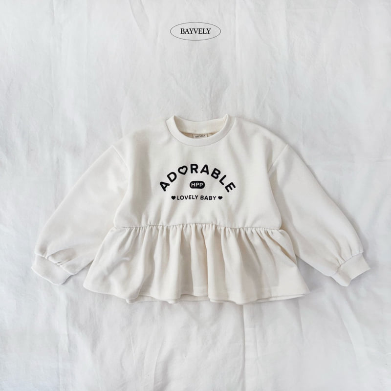Bayvely - Korean Children Fashion - #littlefashionista - Lovely Frill Sweatshirt - 2