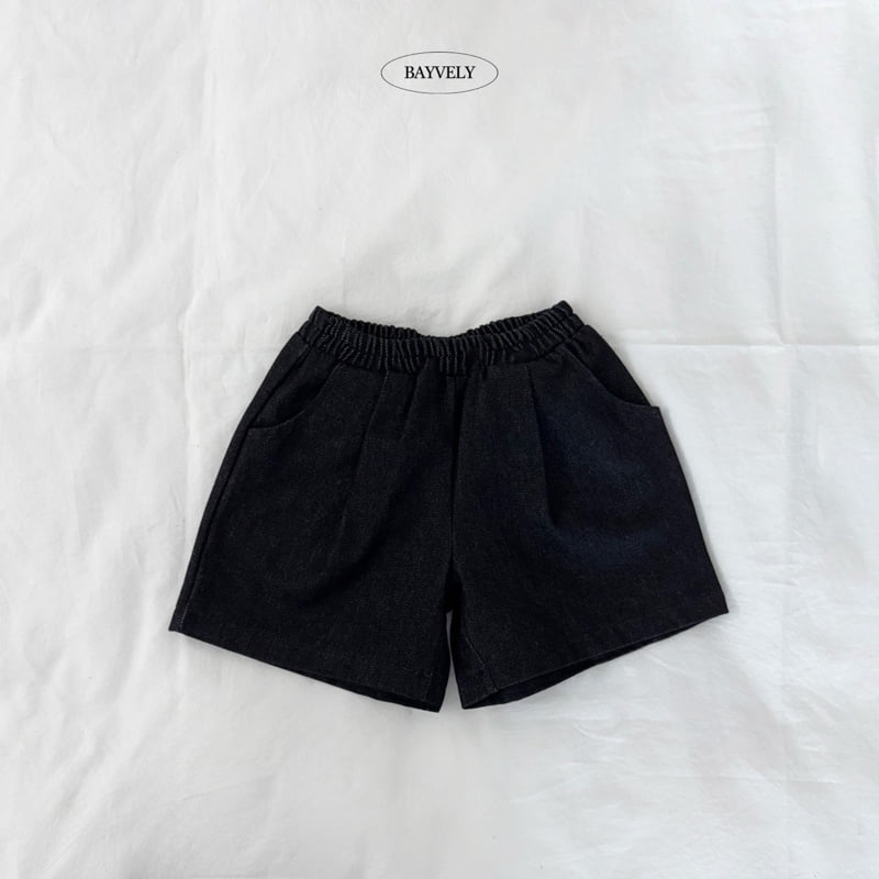 Bayvely - Korean Children Fashion - #Kfashion4kids - Denim Bermuda Pants - 4